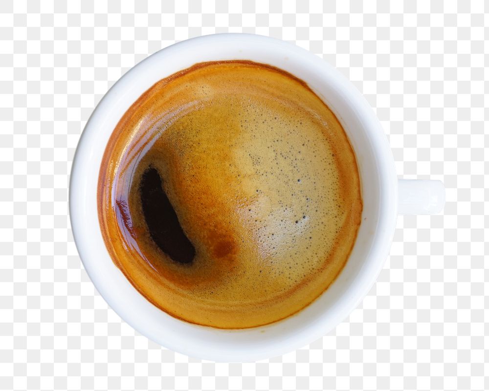 Black coffee png sticker, transparent background