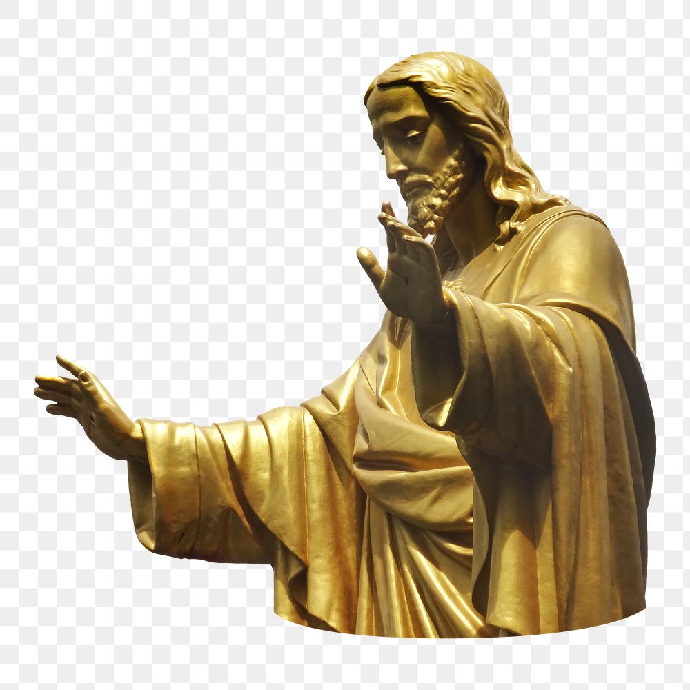 Png Jesus statue sticker, transparent background