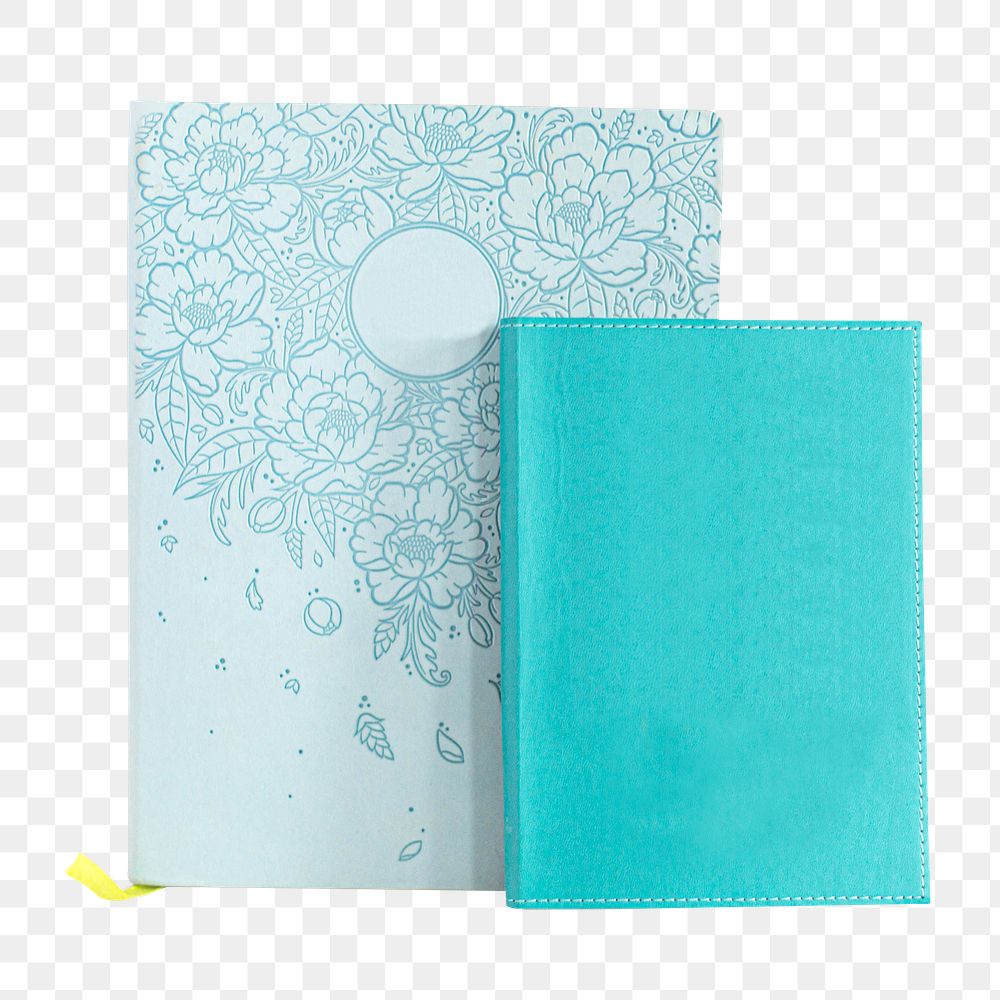 Decorative notebooks png sticker, transparent background