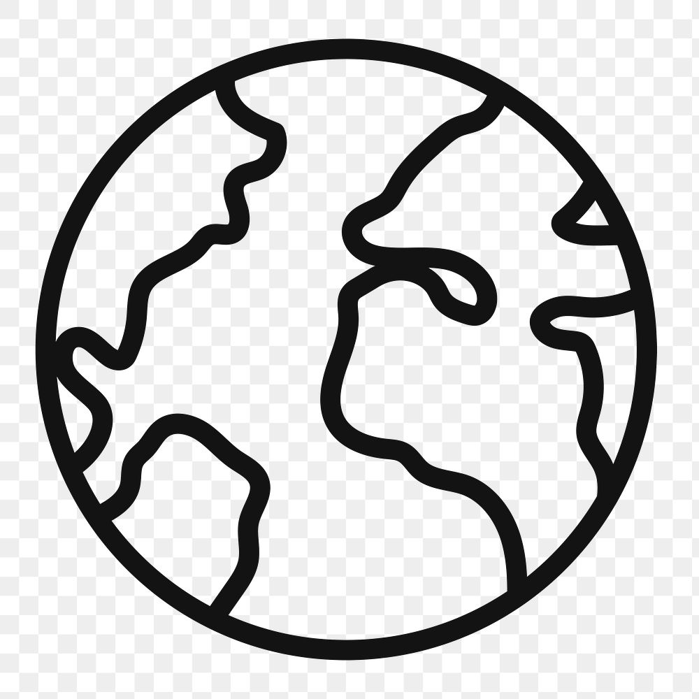 Globe icon png sticker, environment | Premium Icons - rawpixel