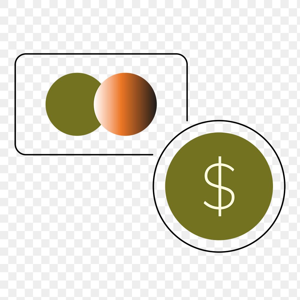 Dollar currency badge png sticker, finance graphic, transparent background