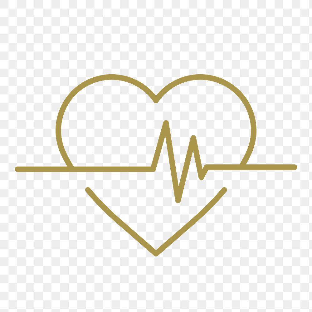 Beating heart icon png sticker, health graphic, transparent background