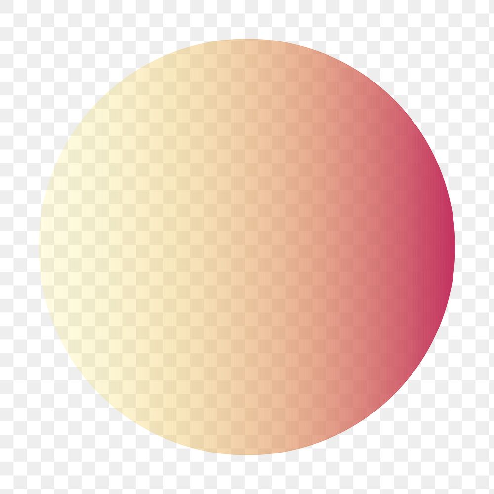 Gradient circle png sticker, transparent background