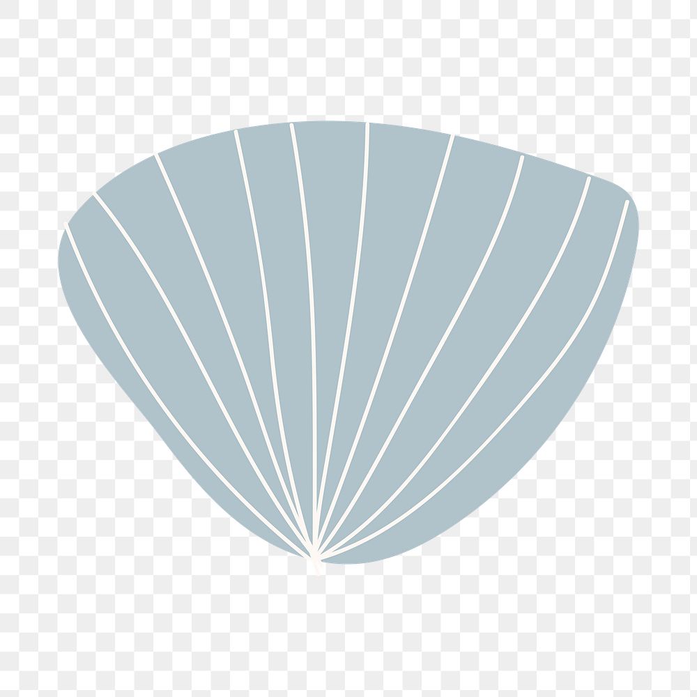 Blue shell png sticker, transparent background