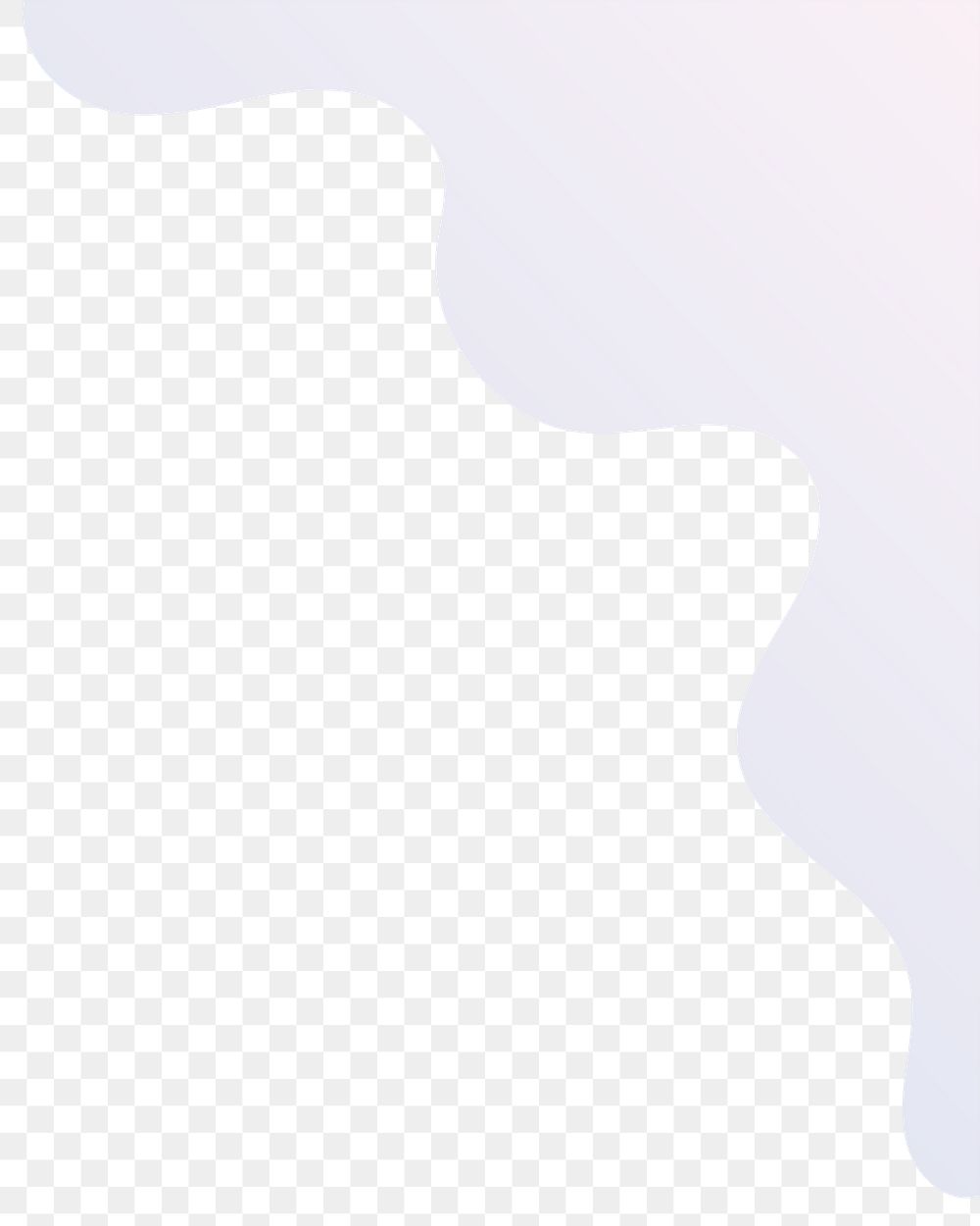 Purple wave border png, transparent background