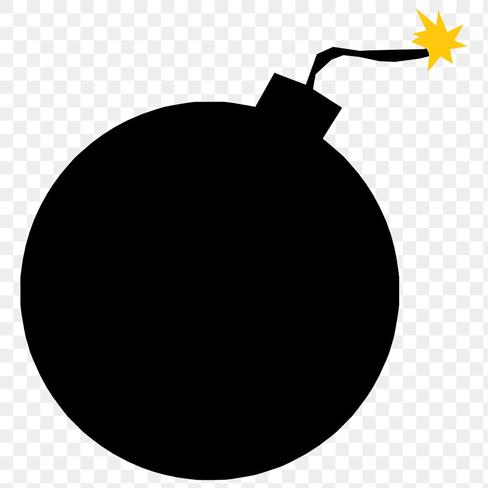 Bomb png illustration, transparent background. Free public domain CC0 image.