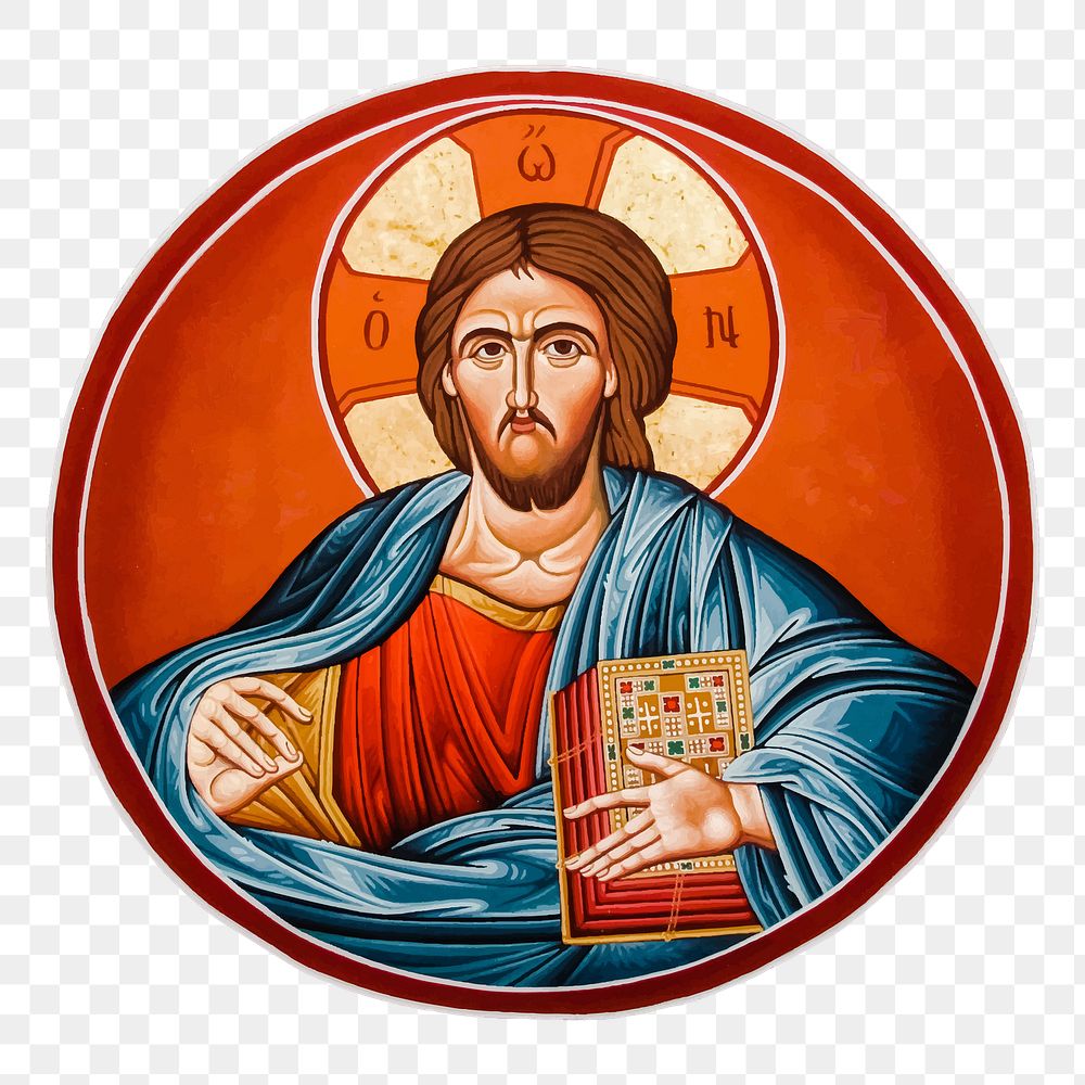 Jesus Christ png illustration, transparent background. Free public domain CC0 image.