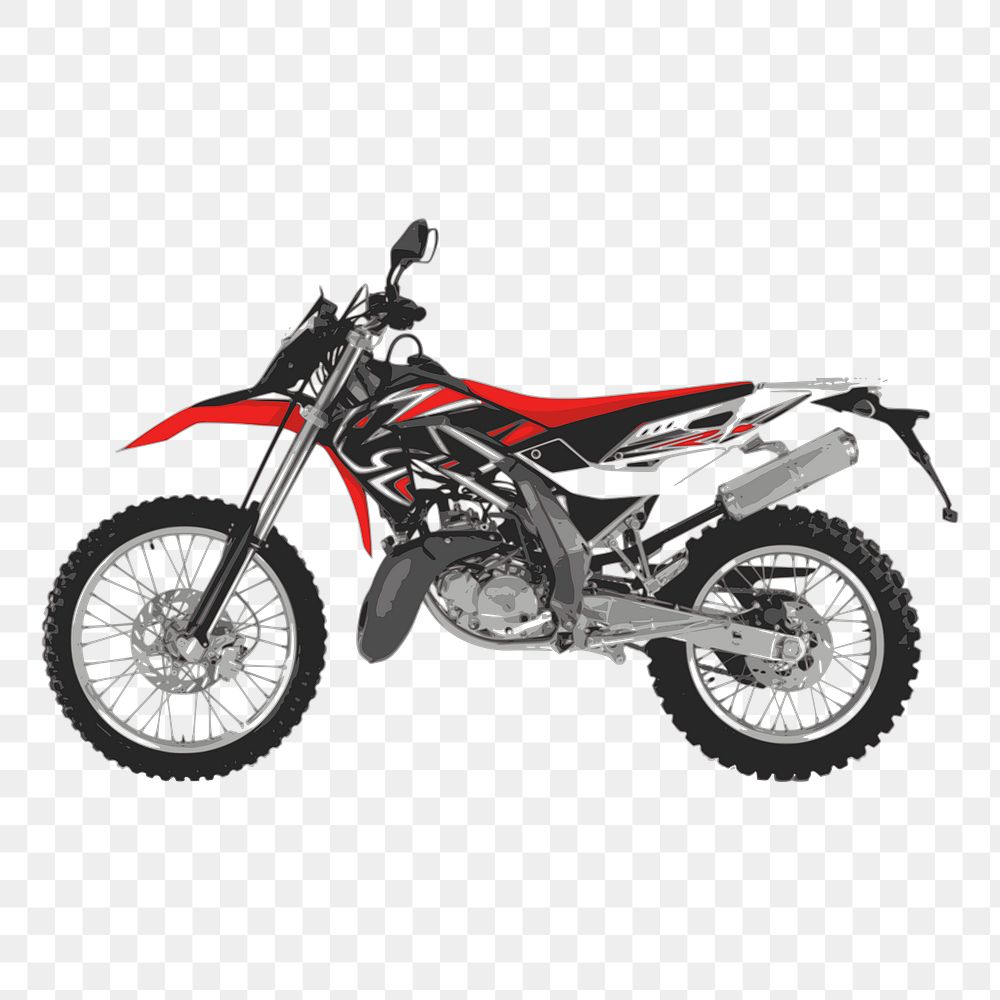 Motorcycle png sticker, transparent background. Free public domain CC0 image.