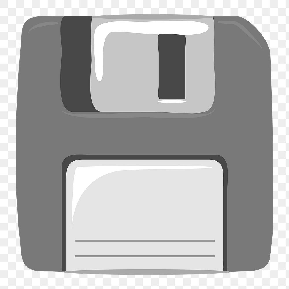 PNG Floppy disk clipart, transparent background. Free public domain CC0 image.