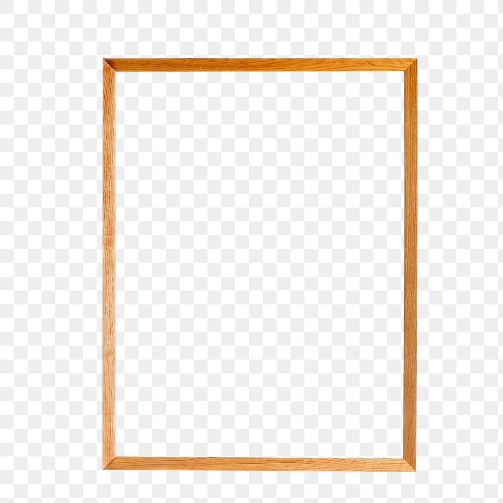 Minimal picture frame png sticker, transparent background