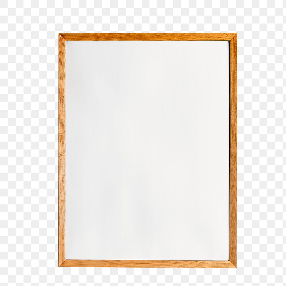 Png minimal picture frame sticker, transparent background