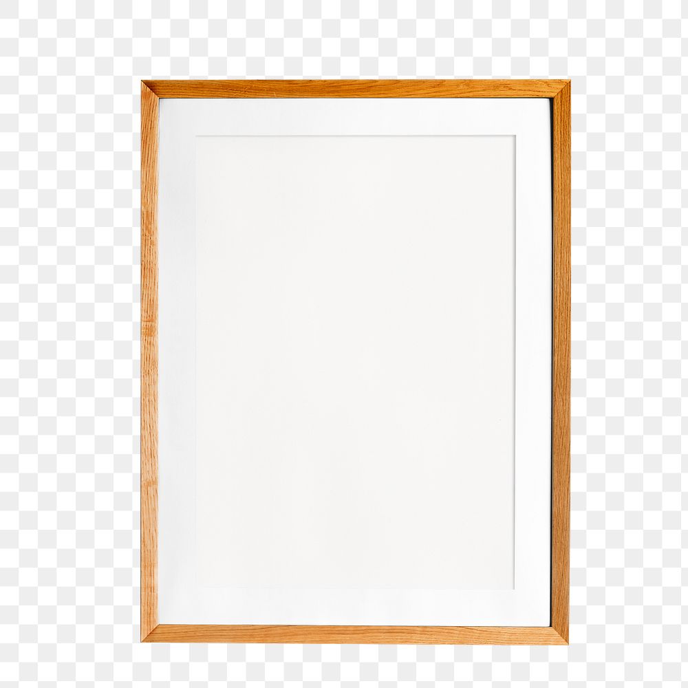 Minimal picture frame png sticker, transparent background