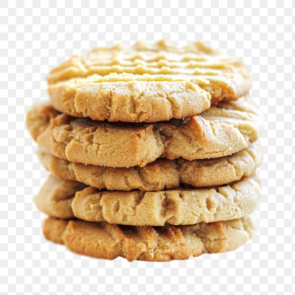 Biscuit cookies png sticker, transparent background