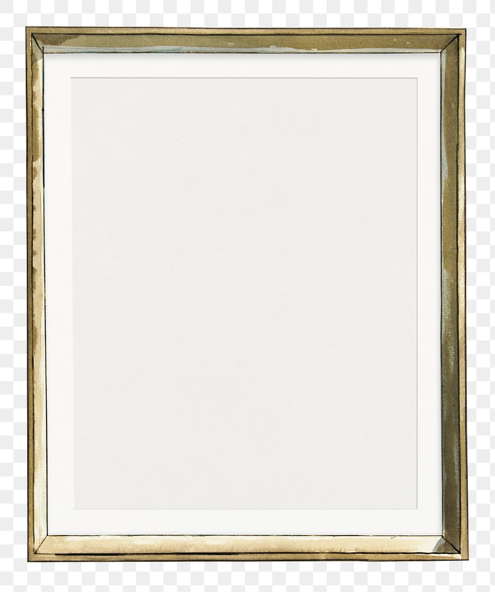 Antique frame png sticker, transparent background