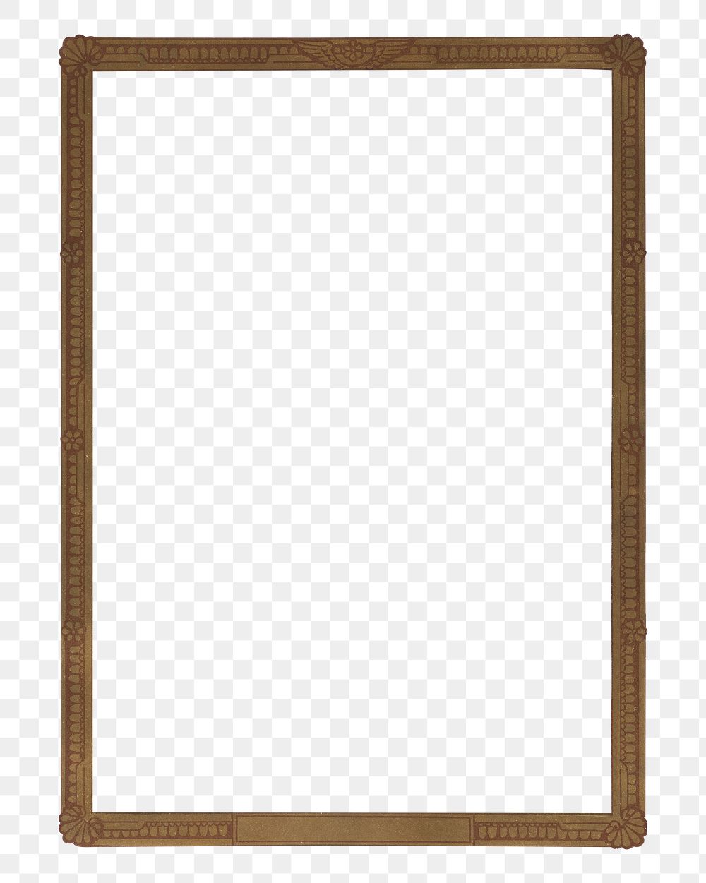 Brown wooden png frame, transparent background.   Remastered by rawpixel