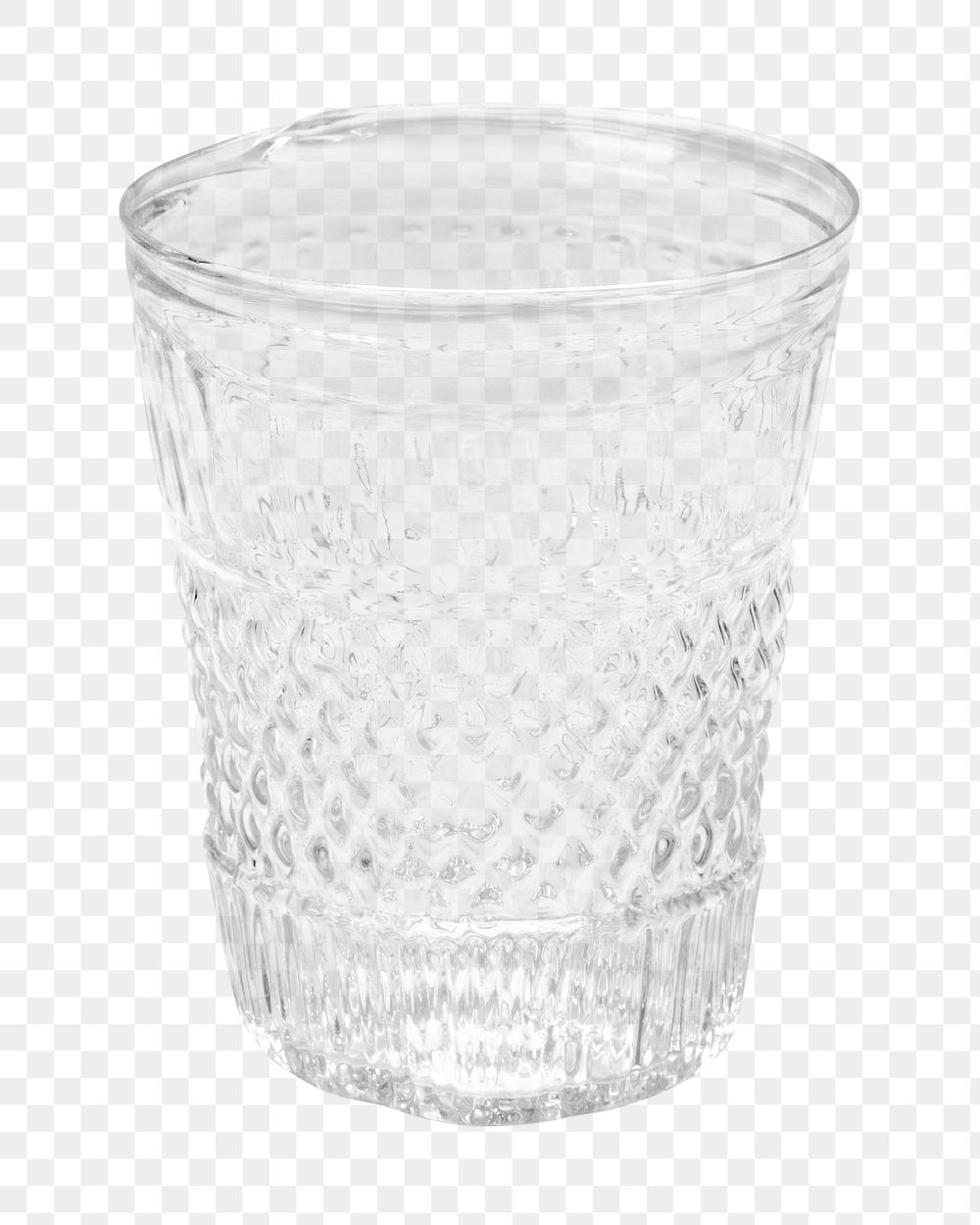 Water glass png object sticker, transparent background.    Remastered by rawpixel