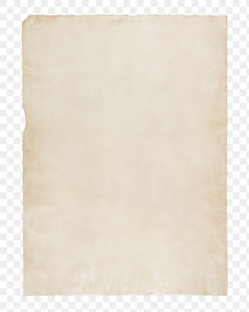 Beige paper png vintage journal sticker, transparent background.    Remastered by rawpixel