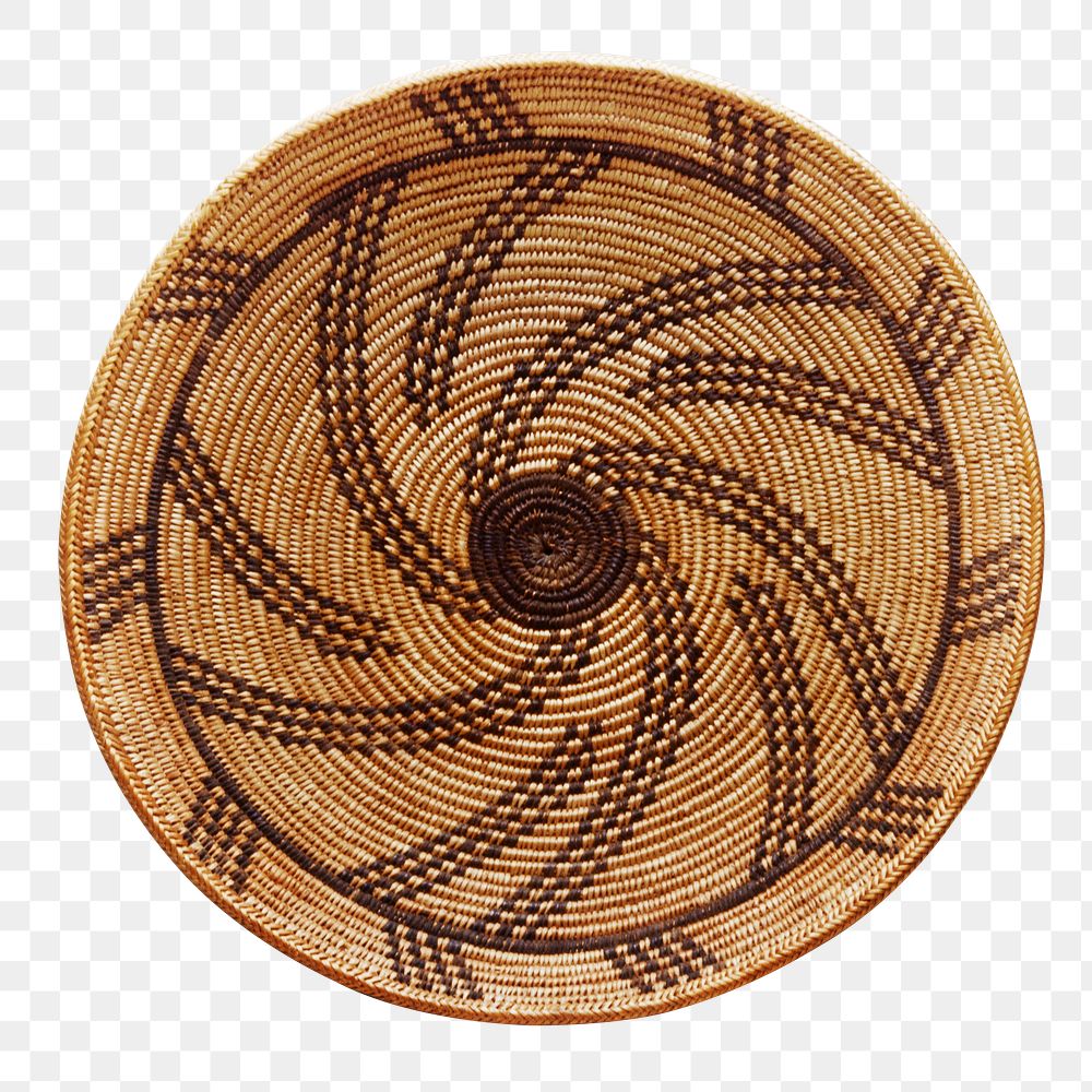 PNG Apache wooden basket sticker, transparent background.    Remastered by rawpixel
