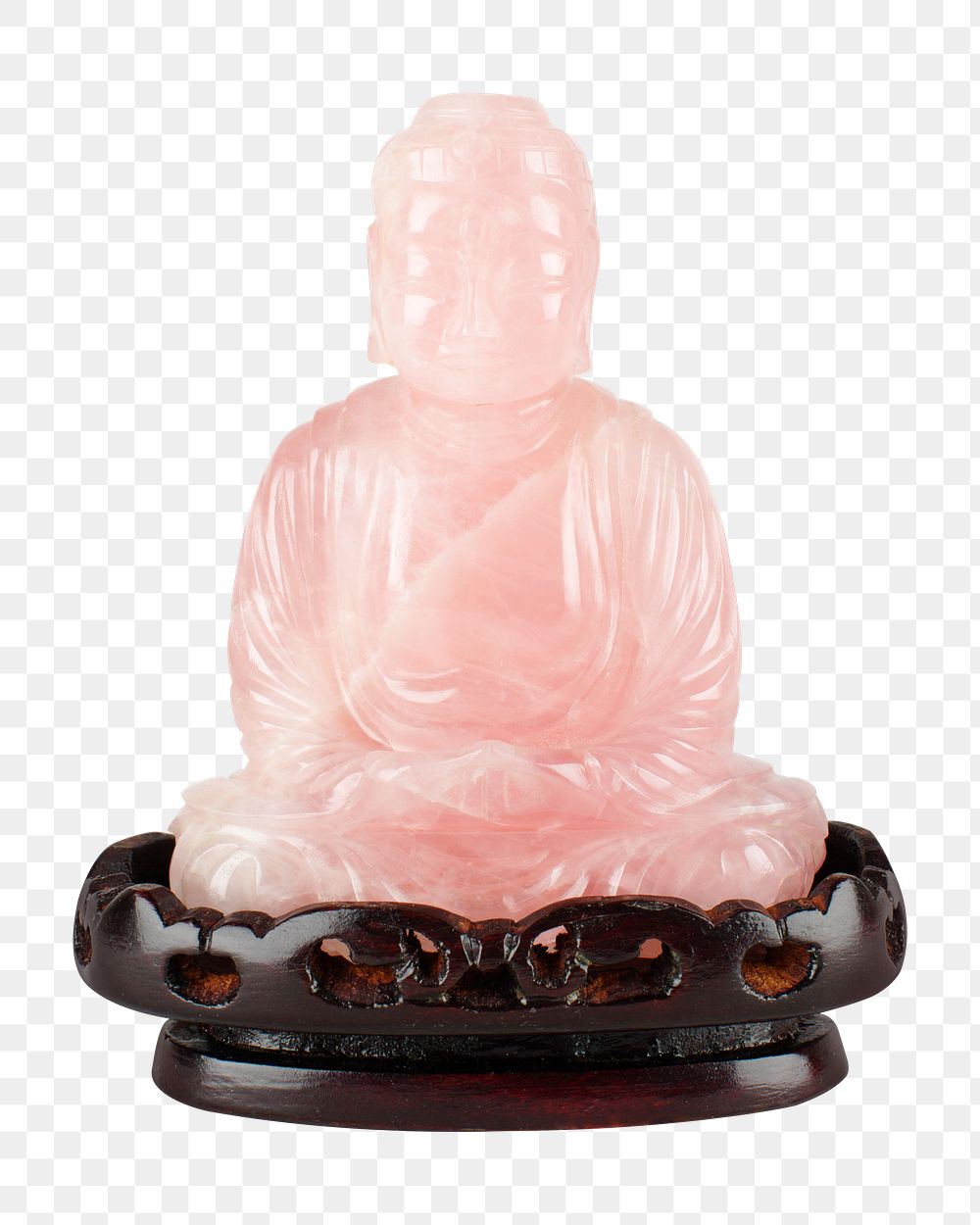 Seated Buddha sculpture png, religious statue on transparent background.   Remastered by rawpixel