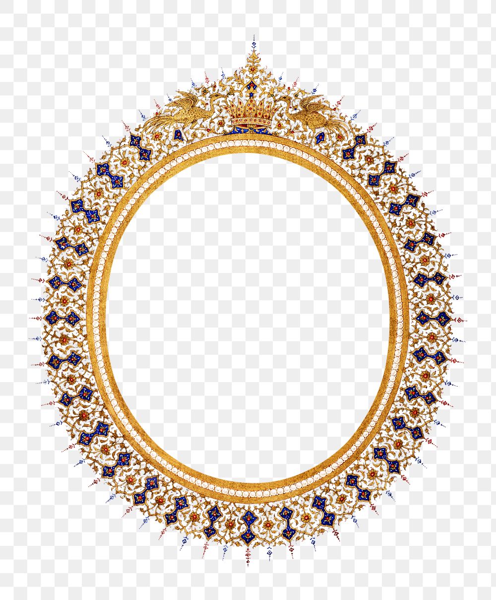 Gold traditional png frame, luxurious & vintage style, transparent background.    Remastered by rawpixel