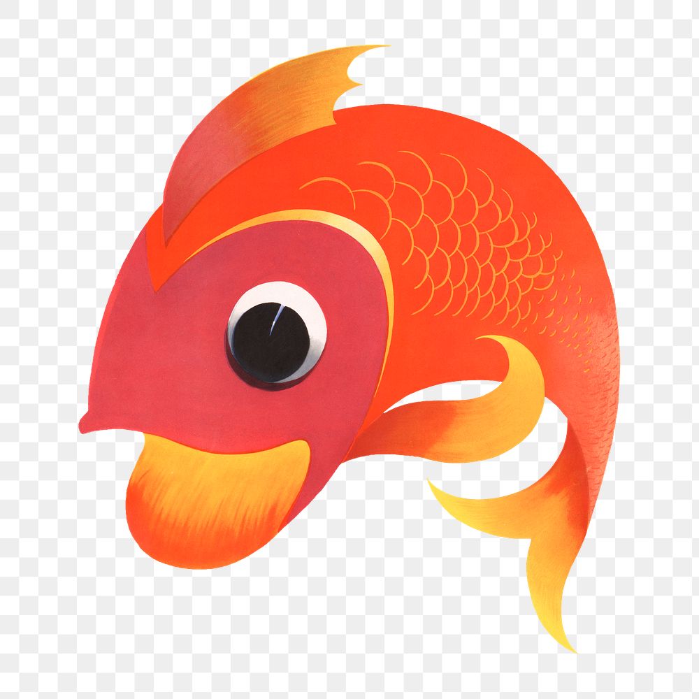 Jumping fish cartoon png sticker, animal illustration, transparent background.  Remixed by rawpixel.