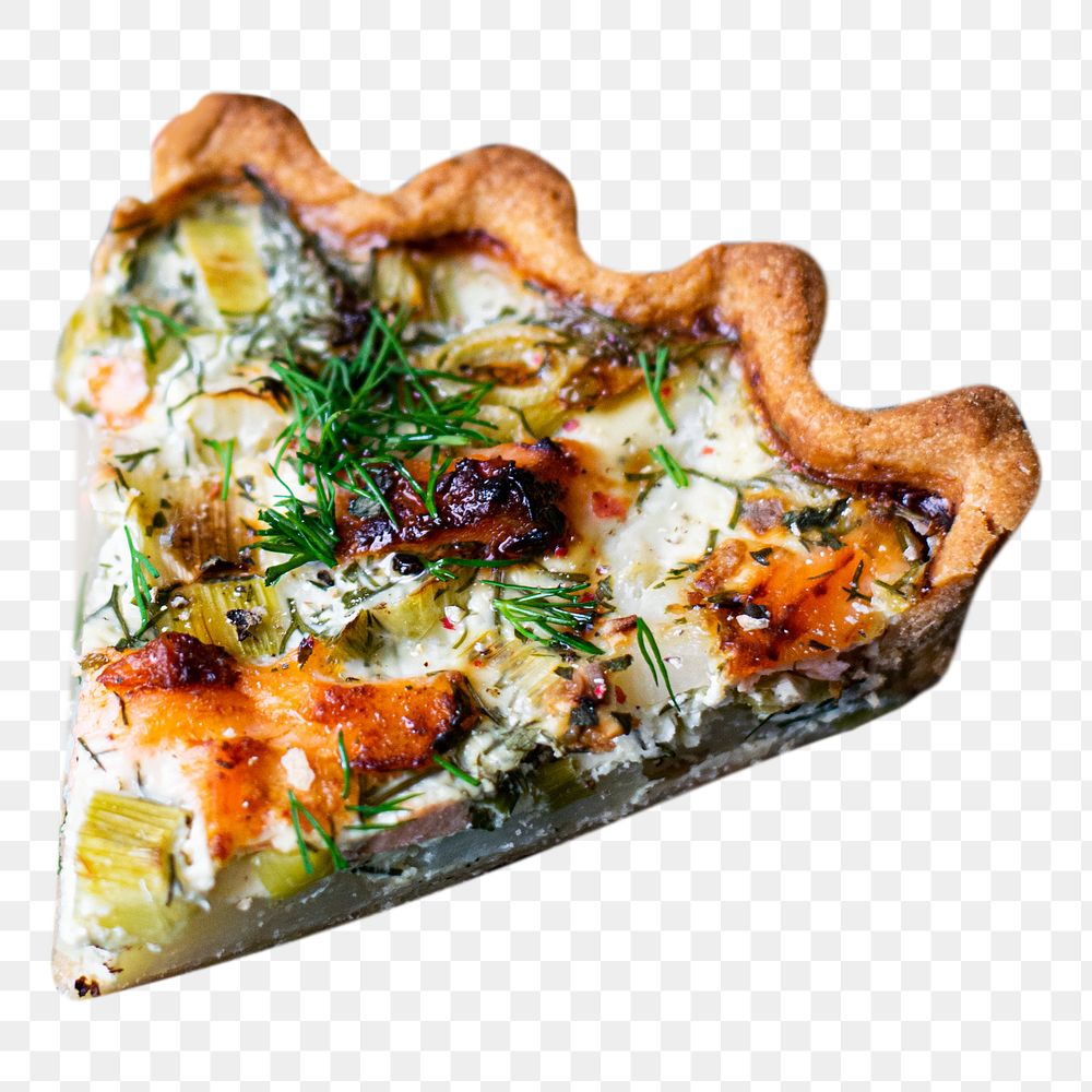 Potato salmon tart png sticker, transparent background