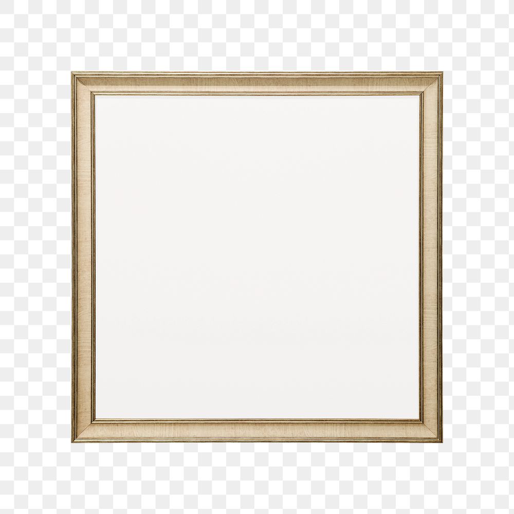 Png luxury frame sticker, transparent background