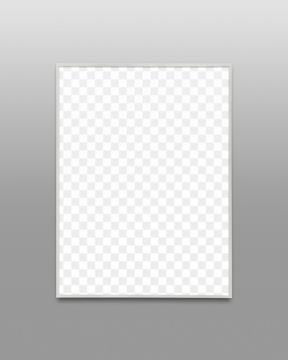 White picture frame  png mockup, transparent design