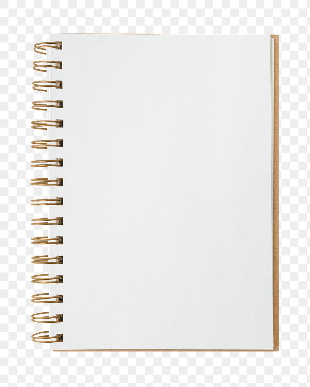 Blank notebook png sticker, transparent background