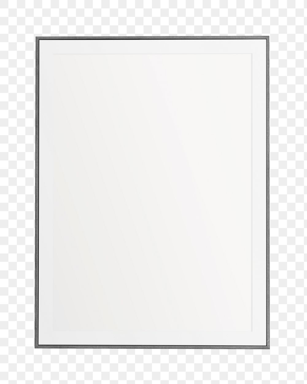Simple picture frame png sticker, transparent background