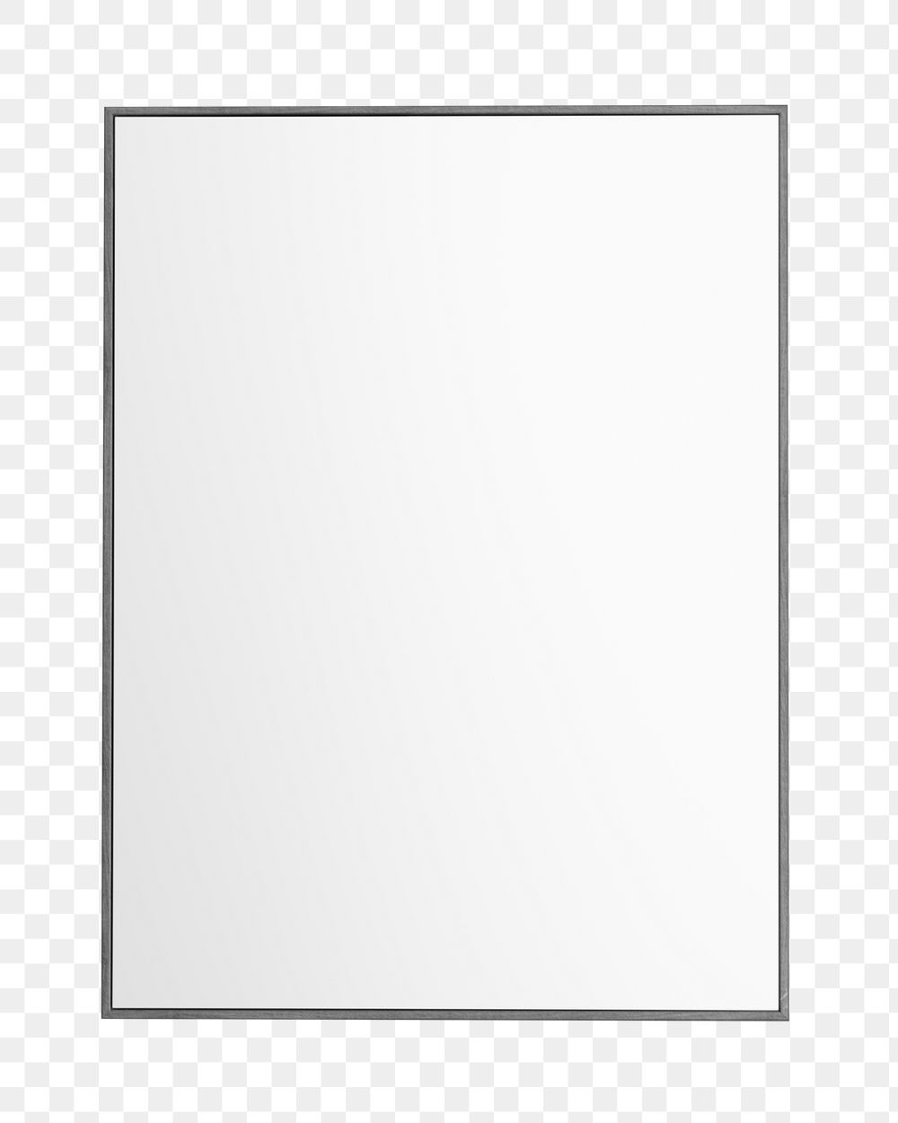 Png simple picture frame sticker, transparent background