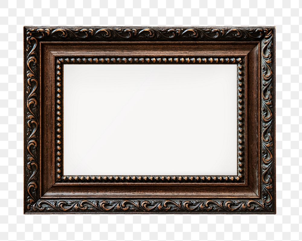 Vintage premium frame png sticker, transparent background