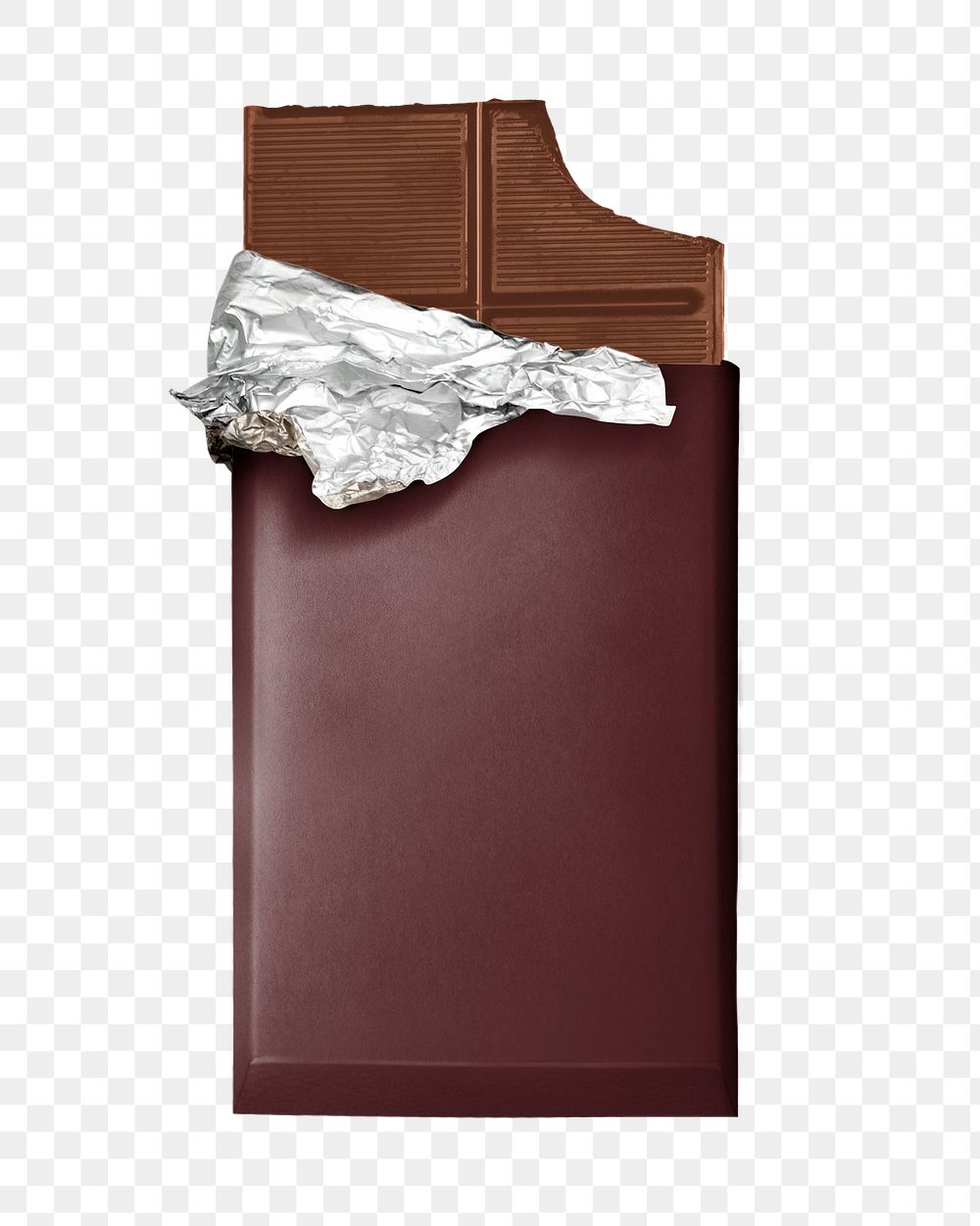 Chocolate bar png sticker, transparent background