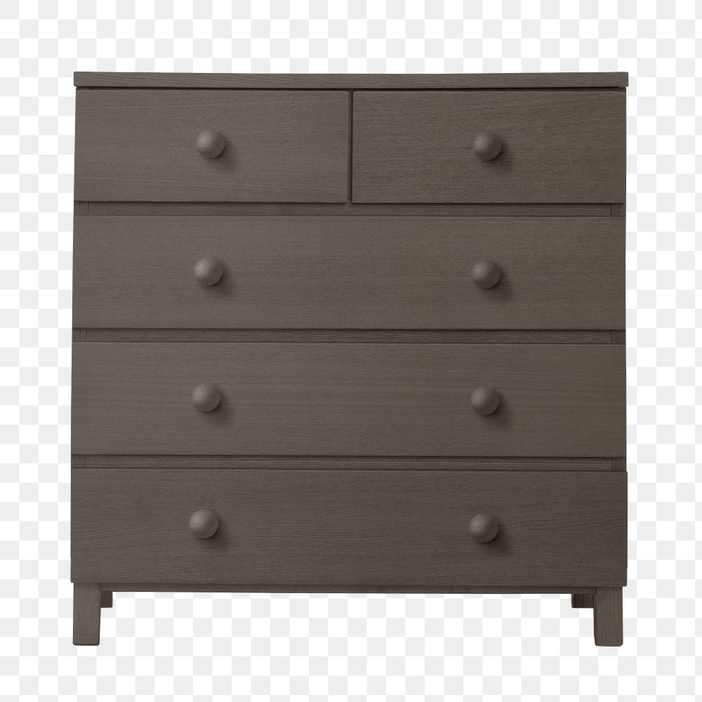 Chest of drawers png sticker, transparent background