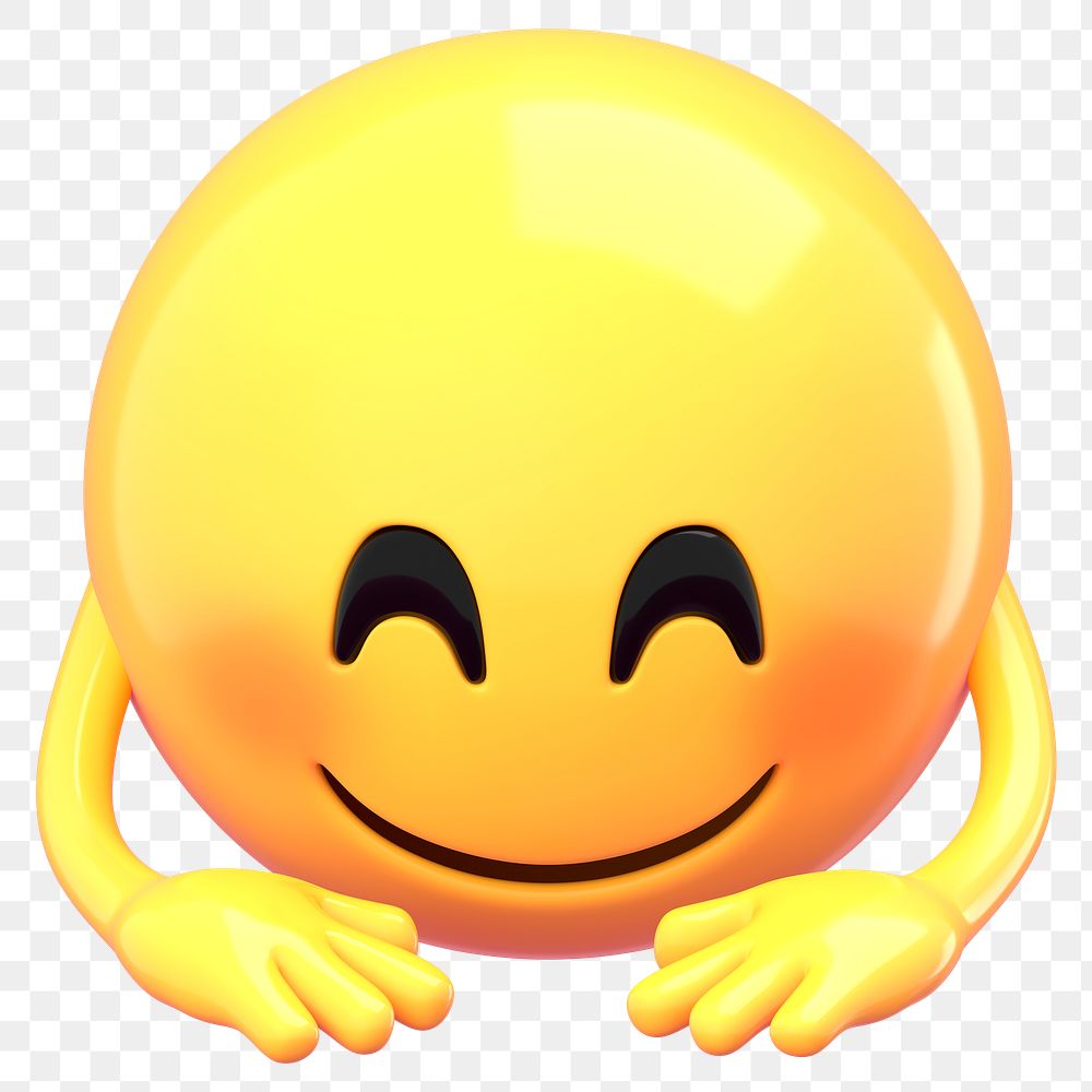 Bowing emoji sticker, 3D rendering Premium PNG rawpixel