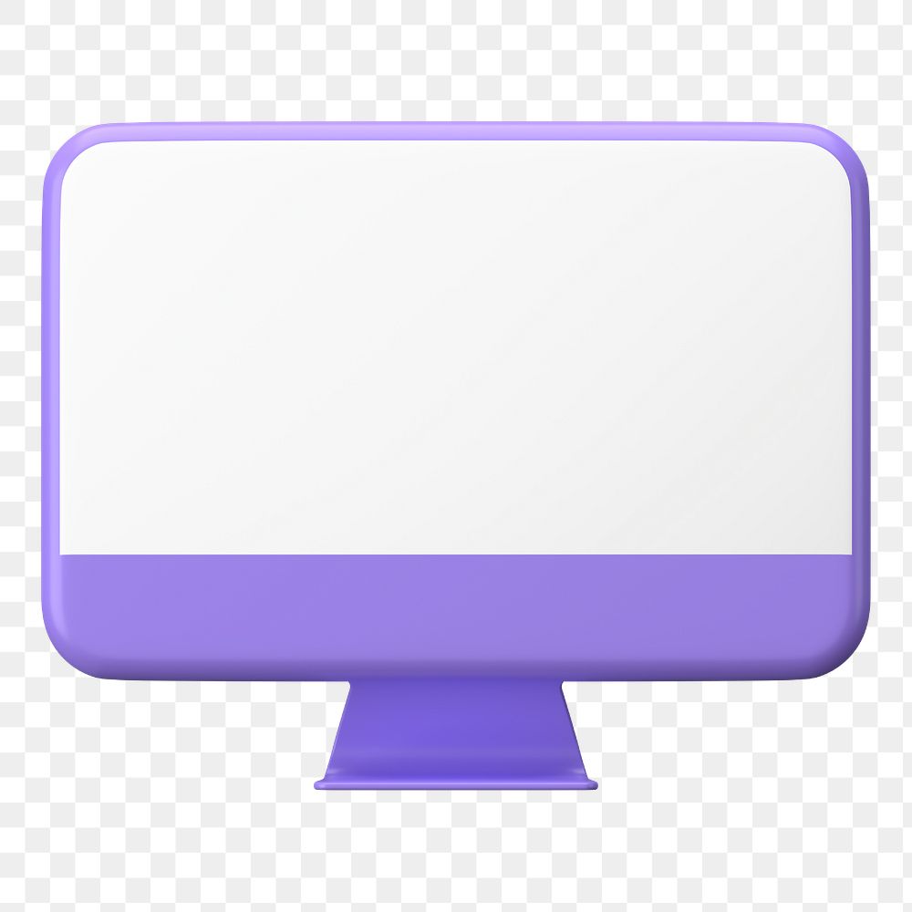 3d computer png sticker, transparent background