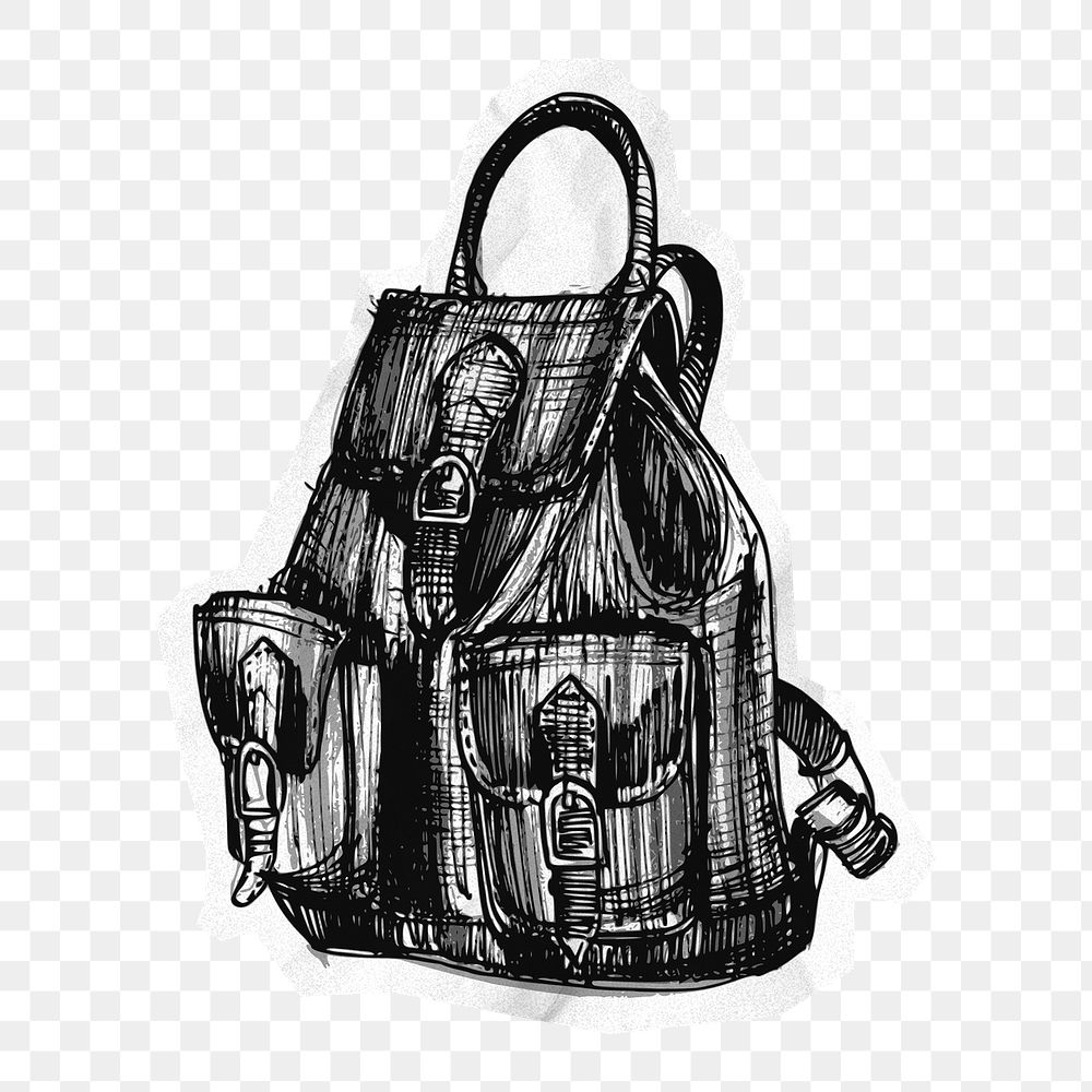 Рюкзак рисунок карандашом