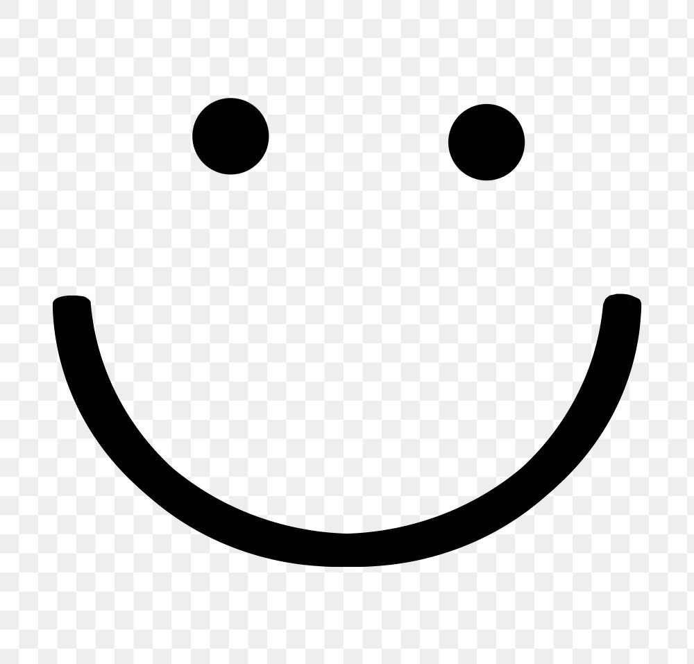 Smiley emoji png sticker, transparent background