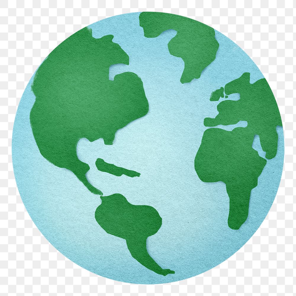 Planet Earth png sticker, transparent background