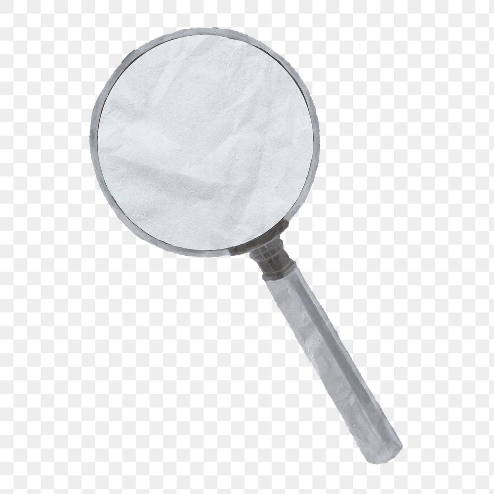 Magnifying glass png sticker, transparent background