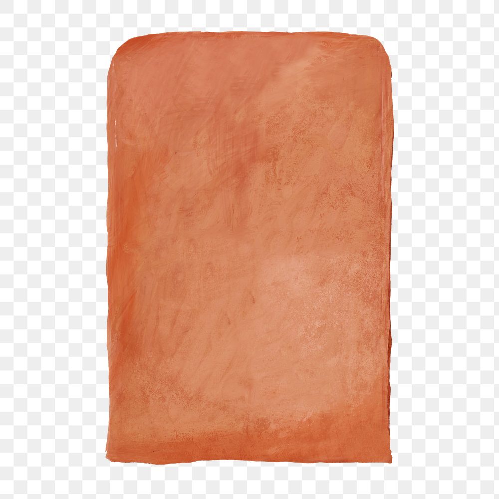 Orange paper png sticker, transparent background