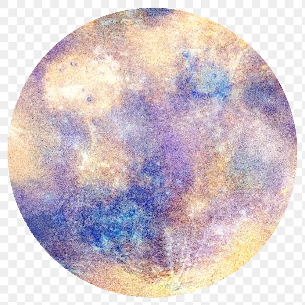 The moon png sticker, transparent background