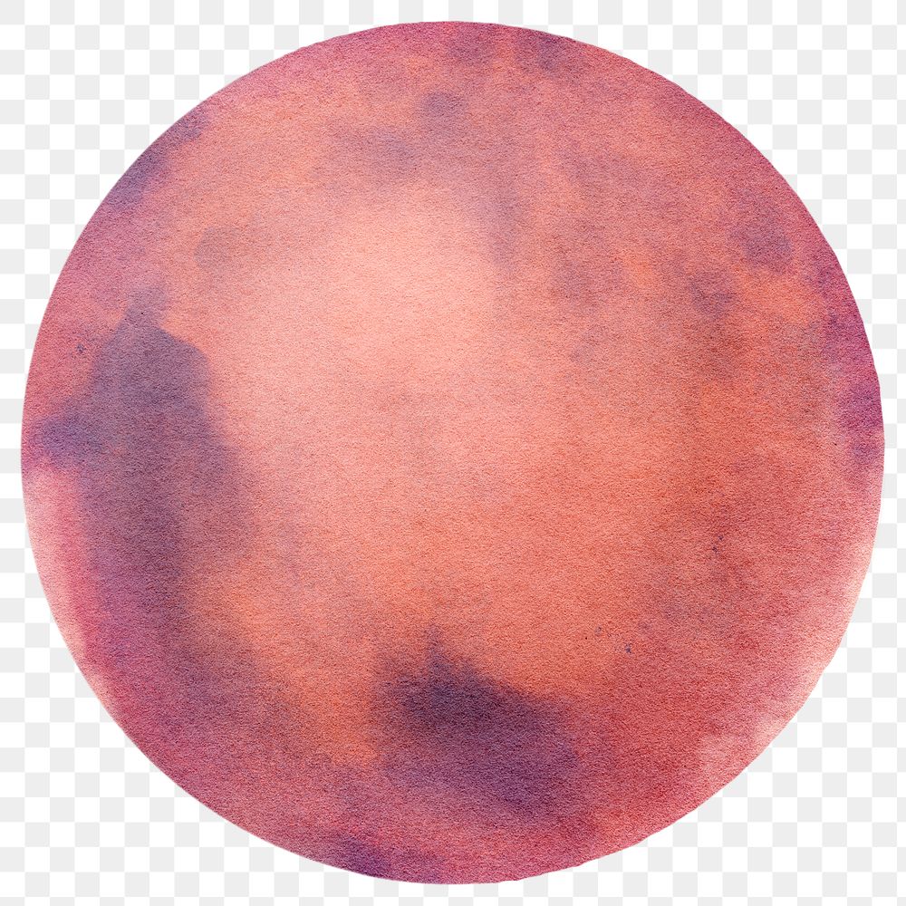 Planet Mars png sticker, transparent background