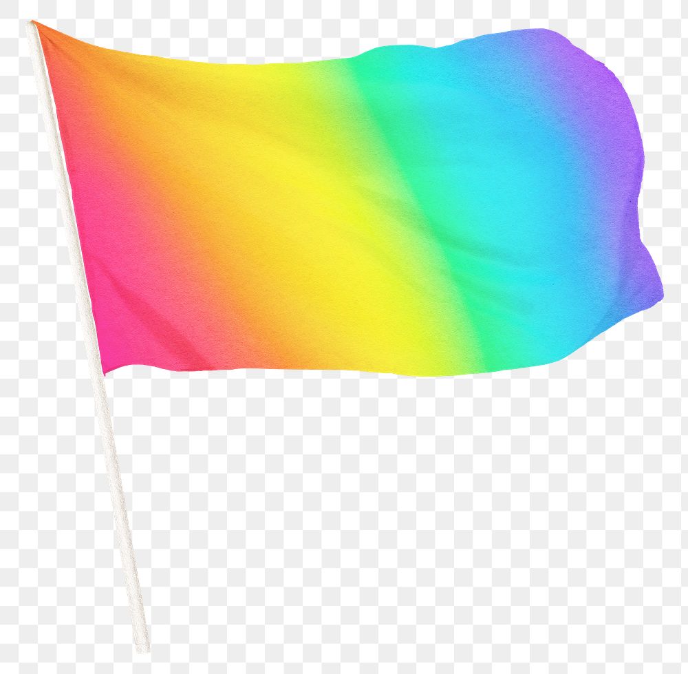 LGBTQ pride flag png sticker, transparent background