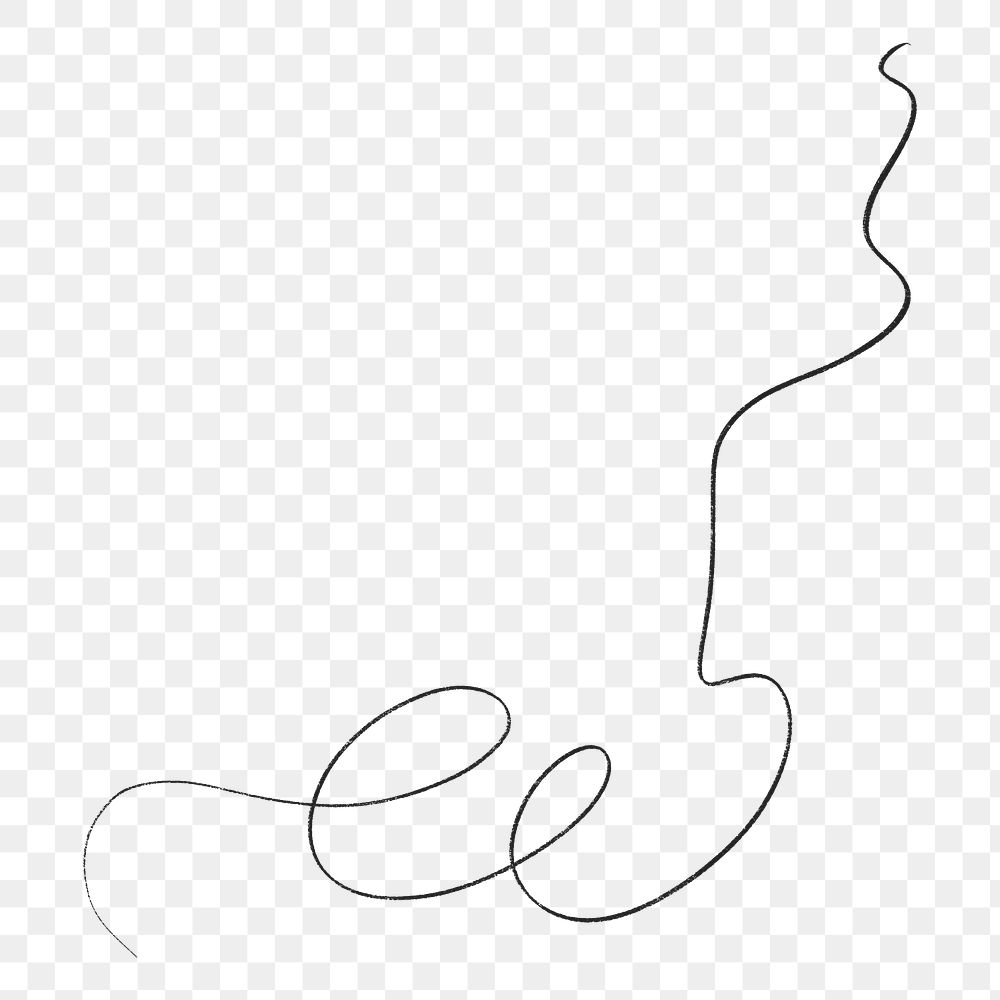 Scribble line png sticker, transparent | Premium PNG - rawpixel