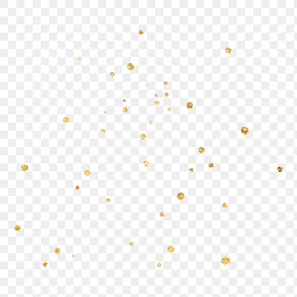 Gold snow png sticker, transparent background