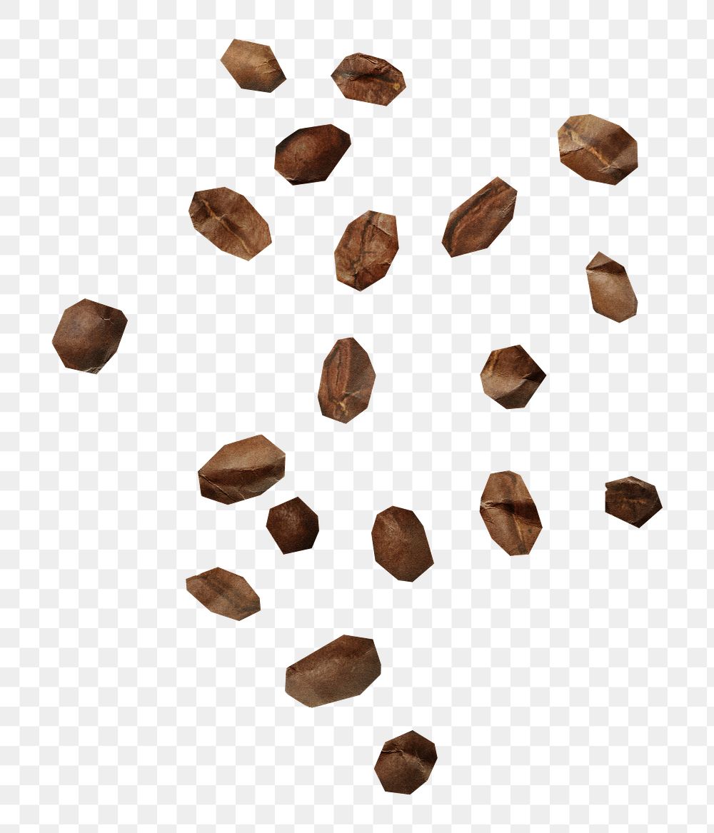 Coffee beans png sticker, transparent background