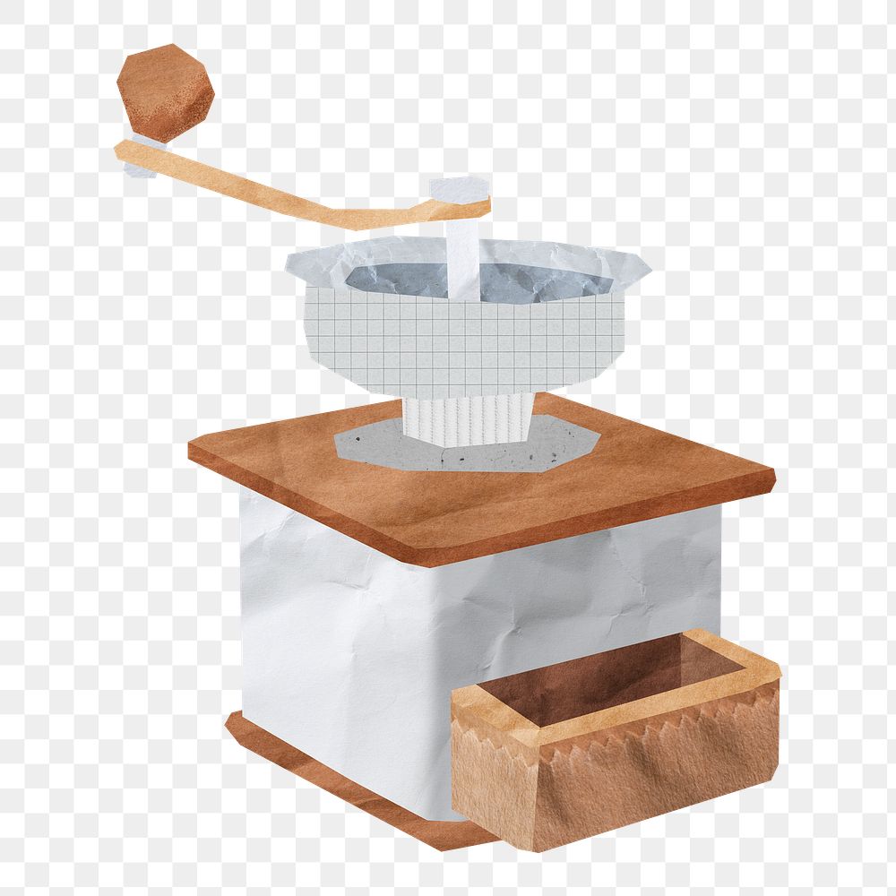 Coffee grinder png sticker, transparent background