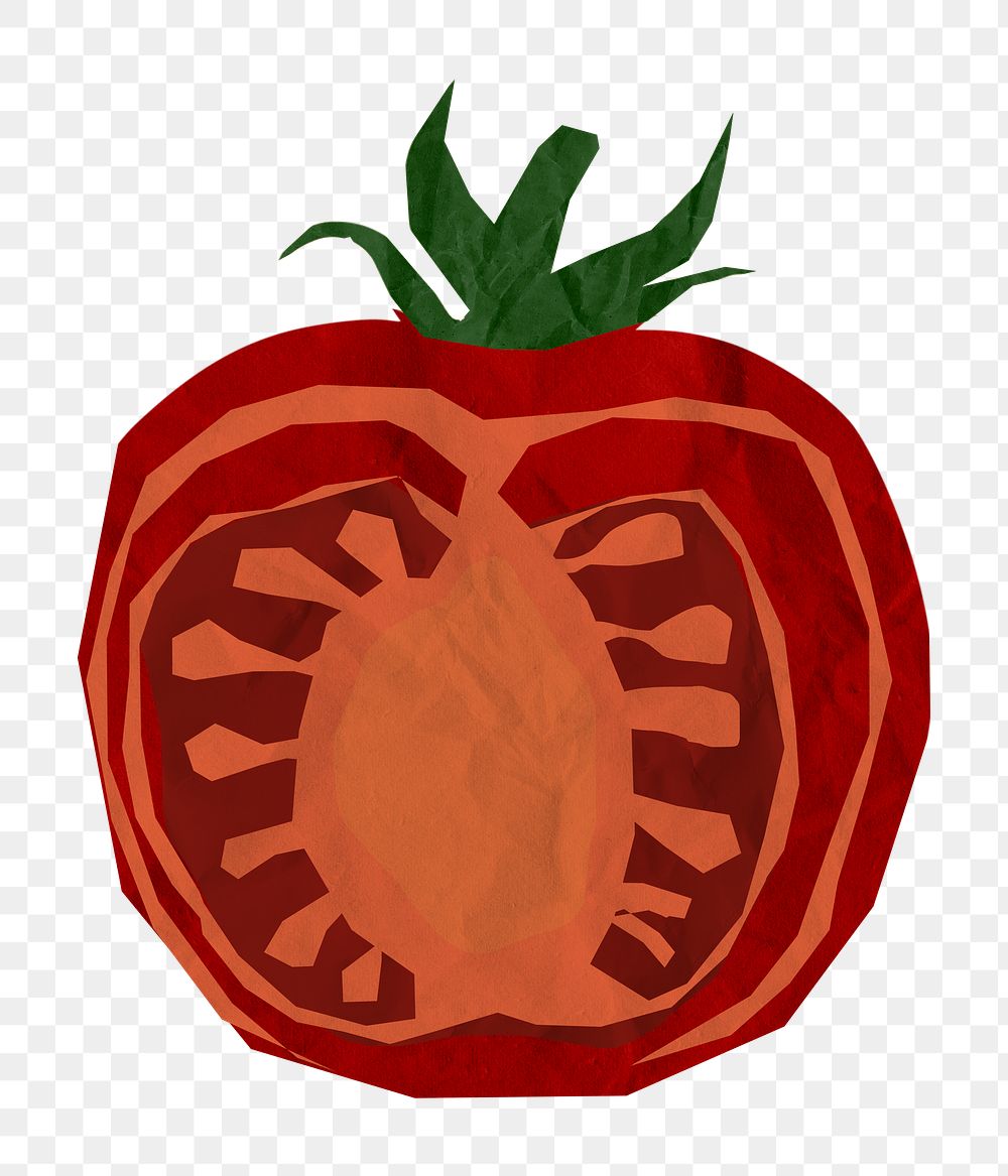 Tomato vegetable png sticker, transparent background