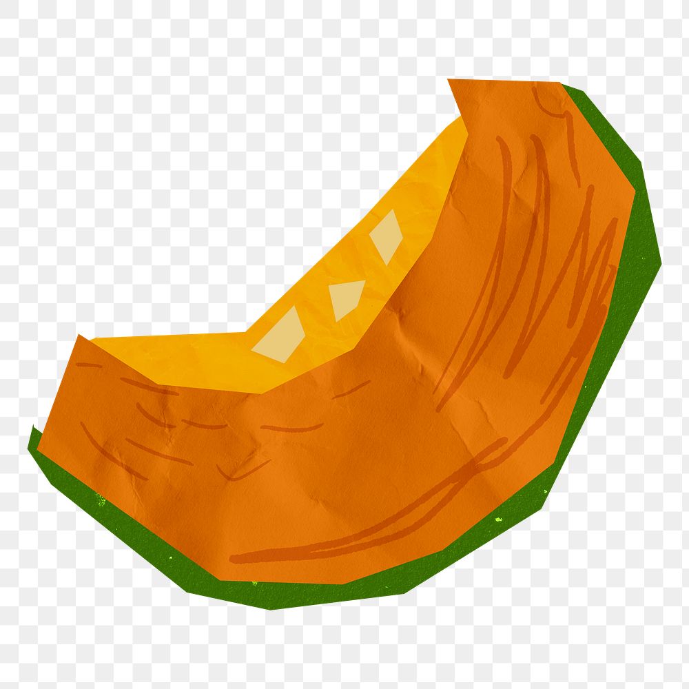 Pumpkin vegetable png sticker, transparent background